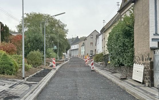 Baustellen Glasfaserausbau / Bahnhofstraße