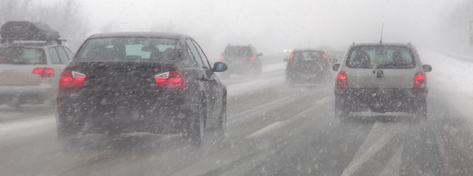 Schneefall sorgt für mehrere Unfälle auf den Autobahnen