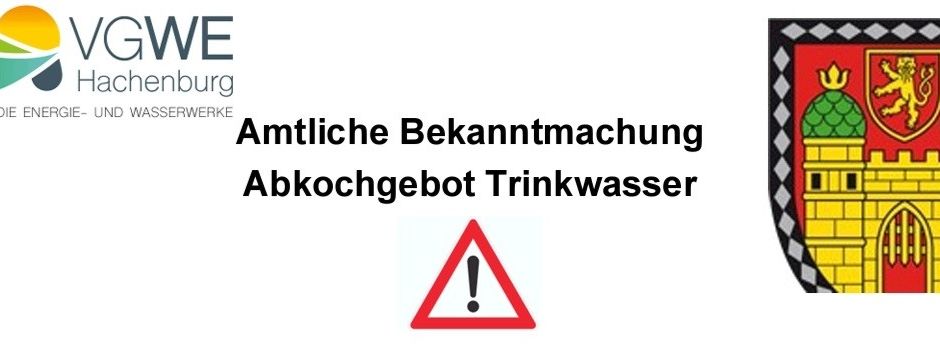 Abkochgebot für Trinkwasser in Lochum