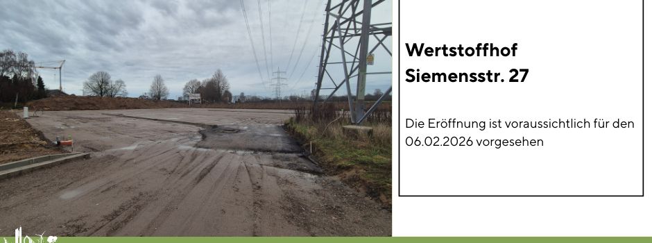 Wertstoffhof zieht um