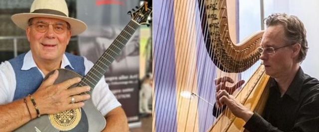 Benefizkonzert auf der Kulturbühne MP 5: Wenn Gitarre auf Harfe trifft
