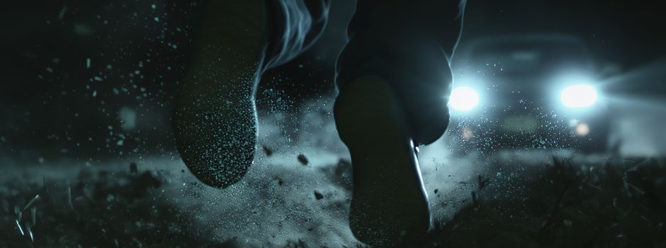 Aus rollendem Auto gesprungen