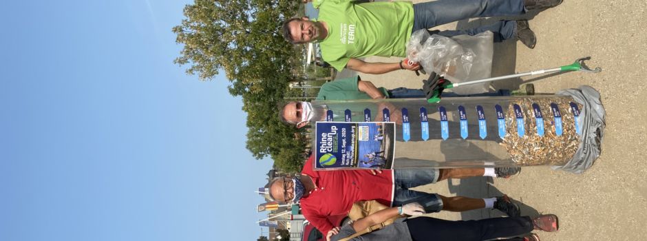 RhineCleanUp in Nierstein: Mehr als 30.000 Kippen und jede Menge Müll eingesammelt