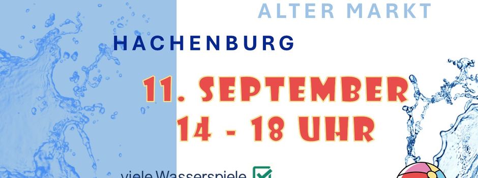 Wasserspielefest – Wichtige Info
