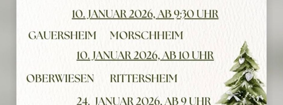 Weihnachtsbaumsammlung Rittersheim 2026