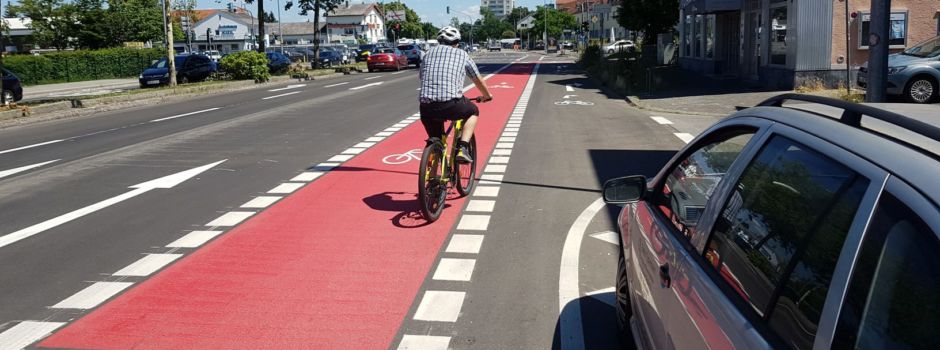Hochheimer Straße in Wiesbaden jetzt einspurig