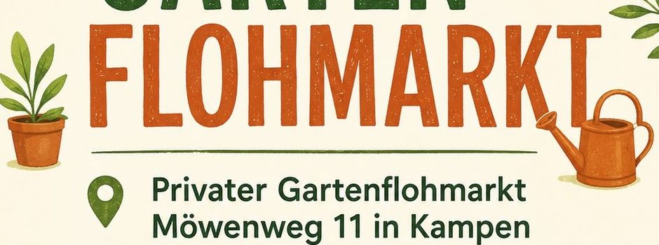 Gartenflohmarkt am 01. und 02.08.26