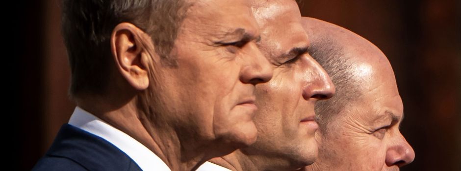 Scholz, Macron und Tusk beschwören Zusammenhalt