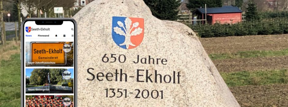 Start frei für unsere Seeth-Ekholt-App!