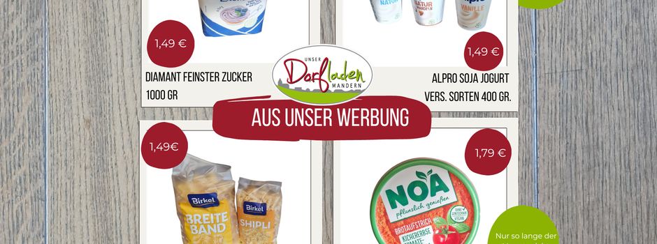 Neues Angebot im Dorfladen 