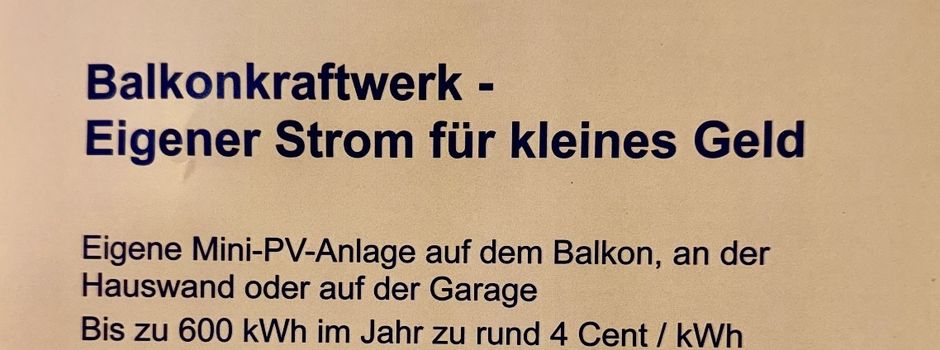 Balkonkraftwerk – Eigener Strom für kleines Geld