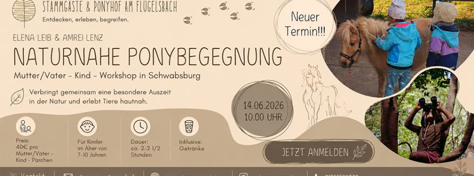 Auszeit im Grünen: Neuer Termin für naturnahe Ponybegegnung in Schwabsburg