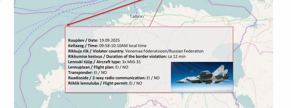 Russische Jets: Spannungen im Luftraum über dem Baltikum