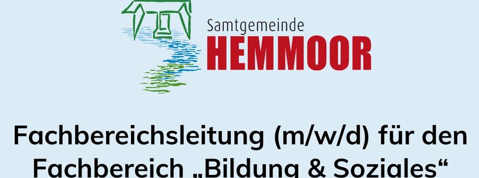 Stellenausschreibung
Fachbereichsleitung (m/w/d) für den Fachbereich „Bildung & Soziales“