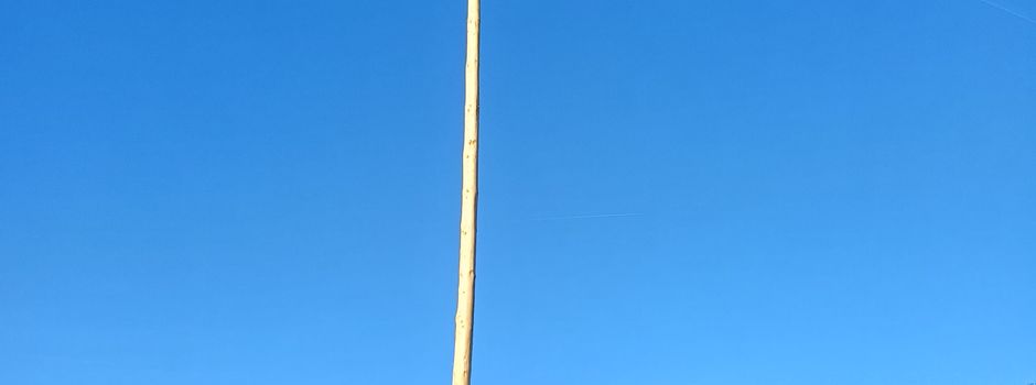 Maibaumstellen bei Kaiserwetter in Niederzissen