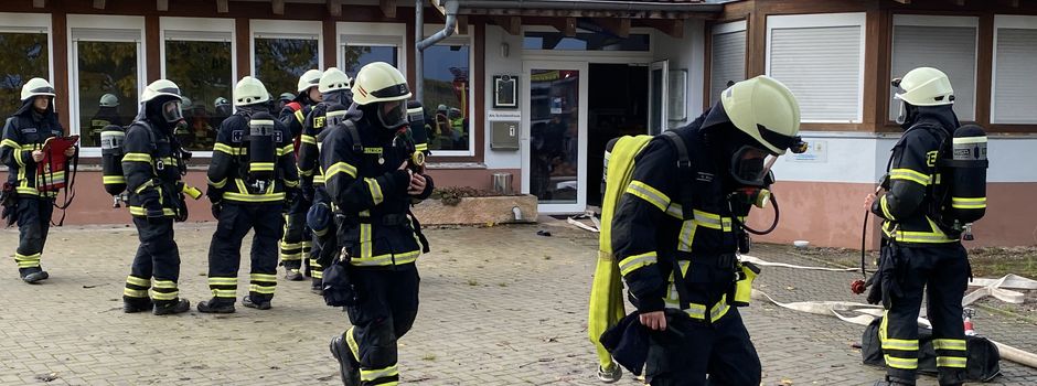 Alarmübung der Feuerwehr in Appenhofen am Schützenhaus