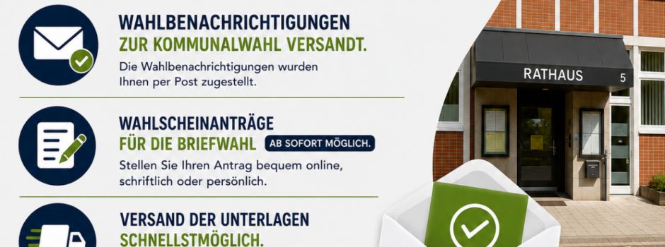 Kommunalwahl 2026 - Briefwahl hat begonnen