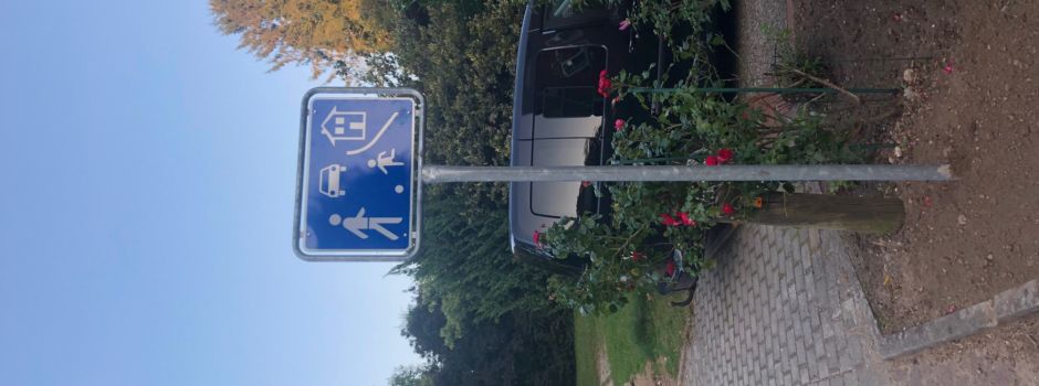 Neuer verkehrsberuhigter Bereich in der Straße "Am Eichenhain" in Welle