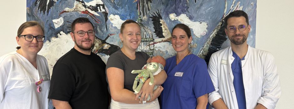 Kleiner Junge aus Worms ist Jubiläumsbaby des Klinikums