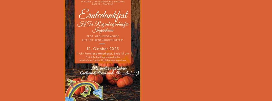 Erntedankfest in der Kita „Regenbogenhüpfer“ Ingenheim