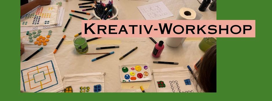 Bunt war's beim Kreativ-Workshop