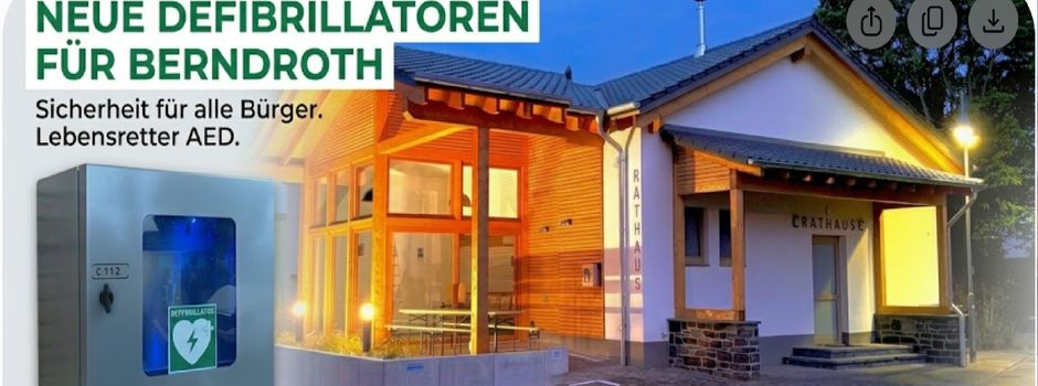 Zwei Defibrillatoren für Berndroth