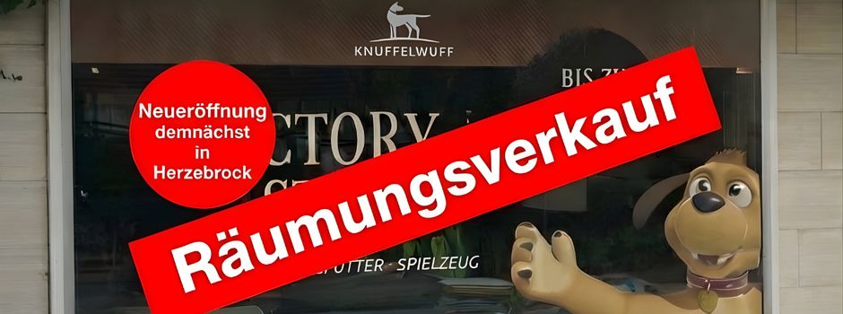 Alles muss raus – großer Ausverkauf bei Knuffelwuff vor dem Umzug ins neue Lokal in Herzebrock