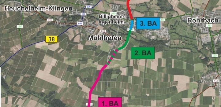 Beginn des 2. Bauabschnitts der Fahrbahnsanierung der L544