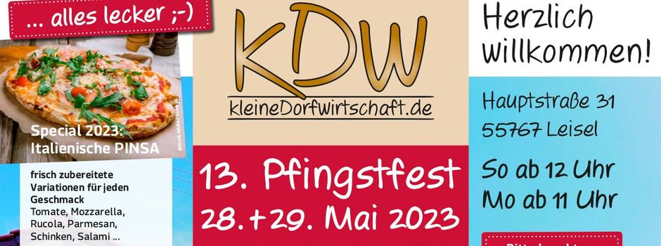 13. Pfingstfest in der kDw am 28. & 29. Mai