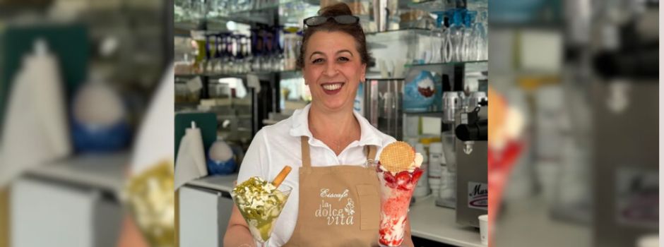 Eismacherin aus Ludwigshafen übernimmt Eiscafé in Wormser Kaiser Passage