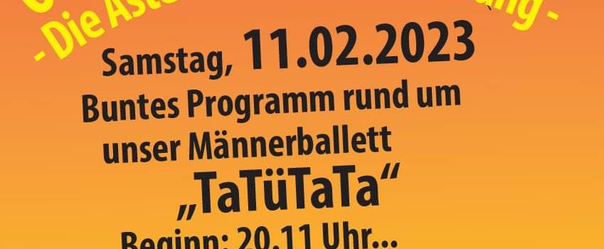 Karneval bei den Osterter Klüsen am 11.02.2023, 5Euro Eintritt, Gemeindehaus Astert