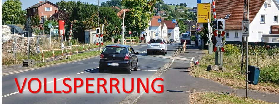 Vollsperrung Ranstadt-Bahnübergang