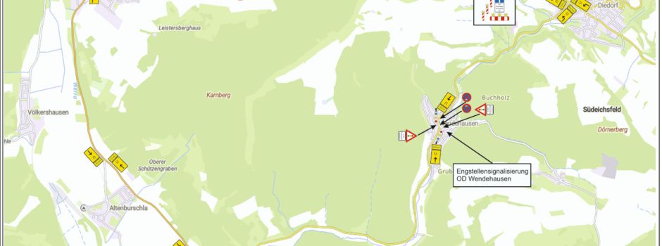 Straßensanierungsarbeiten ab Donnerstag, 18.06.2026, 7:00 Uhr, bis Dienstag 23.06.2026, 17:00 Uhr