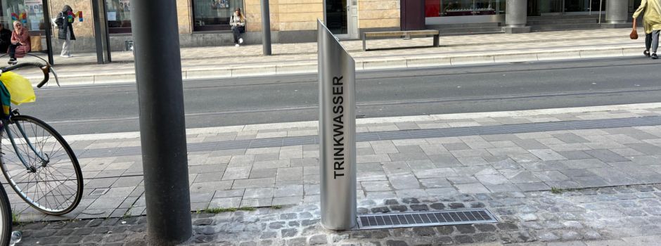 Neuer Trinkbrunnen in Mainzer Innenstadt
