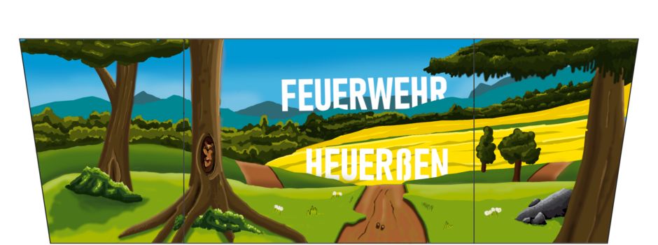 Das Buswartehaus an der Feuerwehr wird bunt!