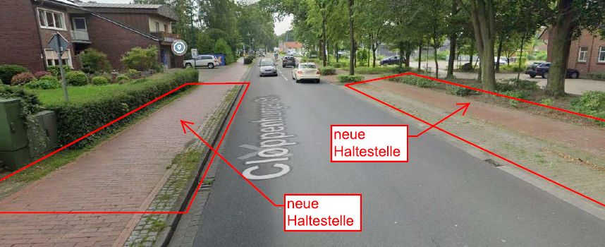 Verkehrsbehinderungen Cloppenburger Straße