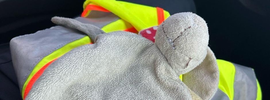 Polizei rettet Kuschelhasen auf Autobahn bei Waldalgesheim