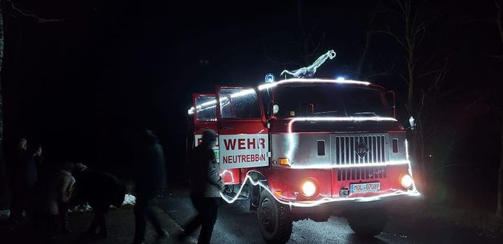 Lichterfahrt der Feuerwehr Alt und Neutrebbin