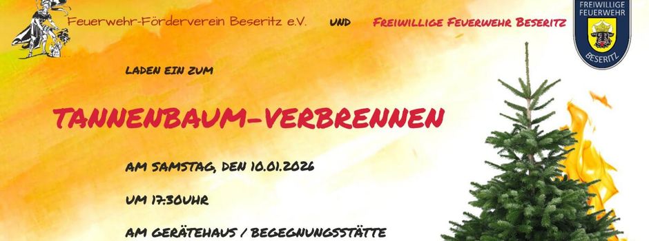 Tannenbaum-Verbrennen am 10.01.2026