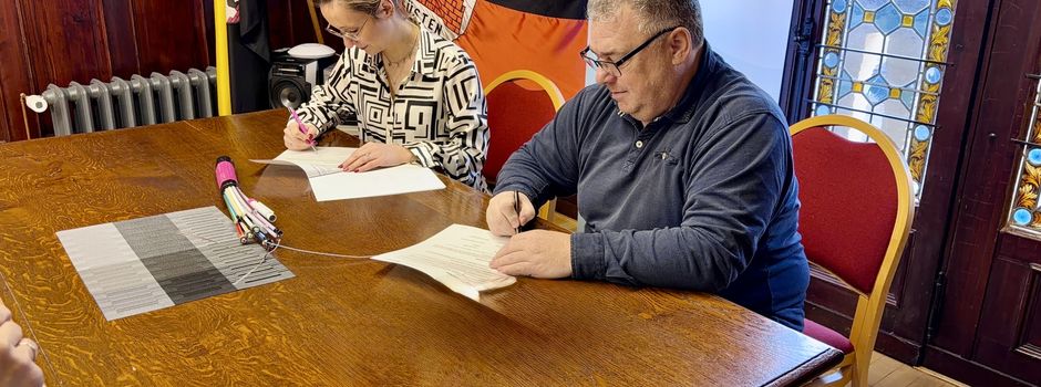 Glasfaser Vereinbarung unterschrieben