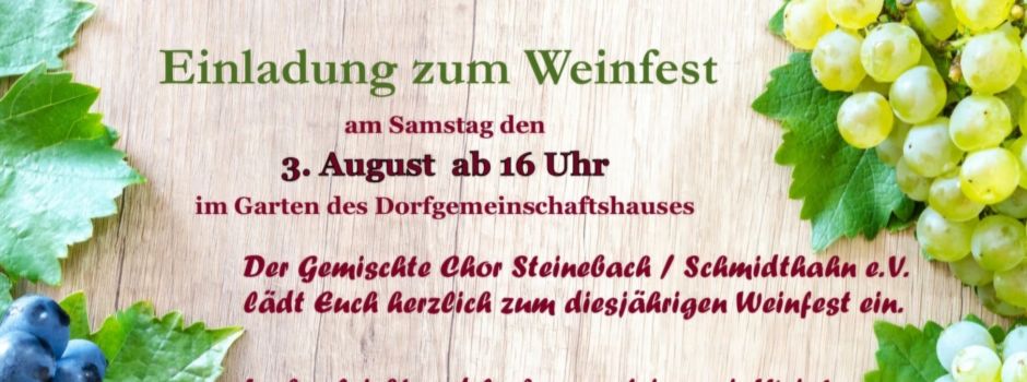 Einladung zum Weinfest