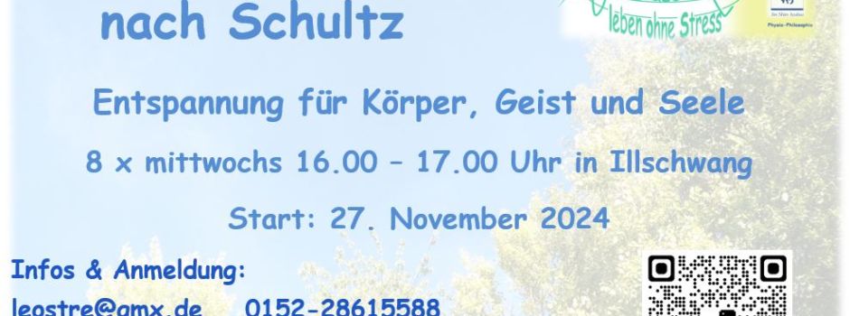 8-wöchiger Kurs Autogenes Training nach Schultz in Illschwang