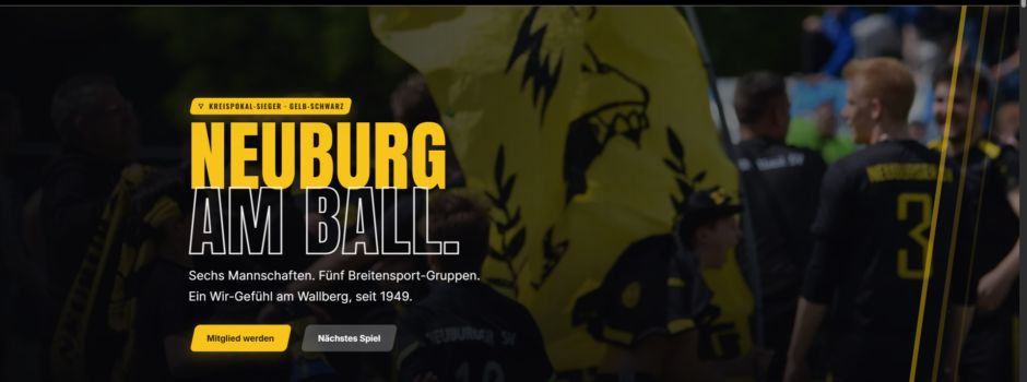 Neuburger SV: Neue Webseite ist online