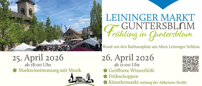 Markttreiben vor historischer Kulisse: Guntersblum feiert den Leininger Markt