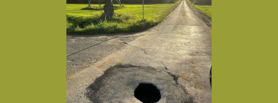 Heideweg wegen Unterspülung vorerst gesperrt