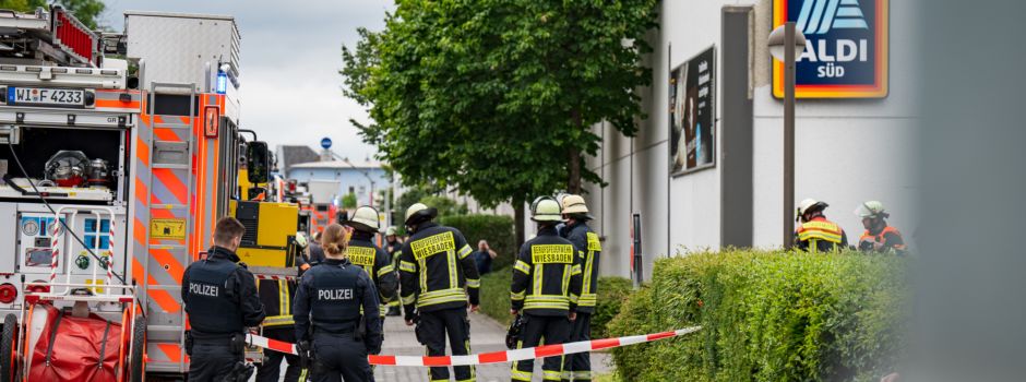Großeinsatz in Wiesbadener Aldi-Markt