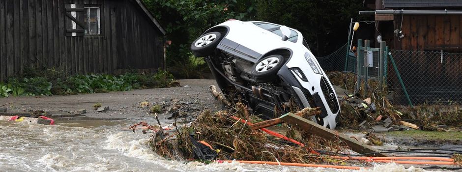 Teile Tschechiens, Polens und Österreichs sind unter Wasser