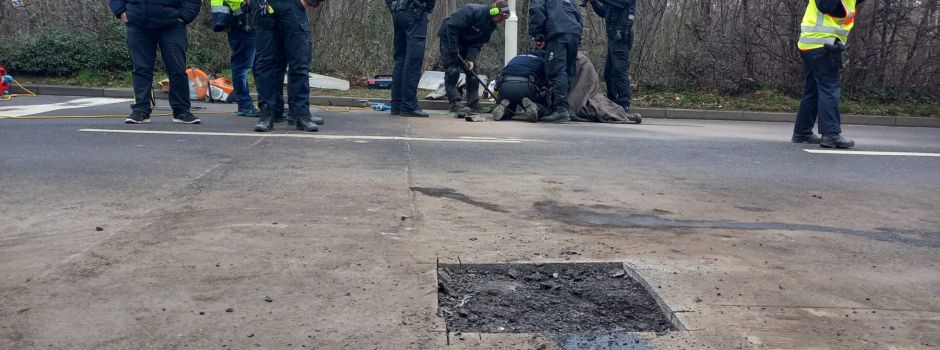 Klima-Kleber in Mainz: Letzter Aktivist von Straße gelöst