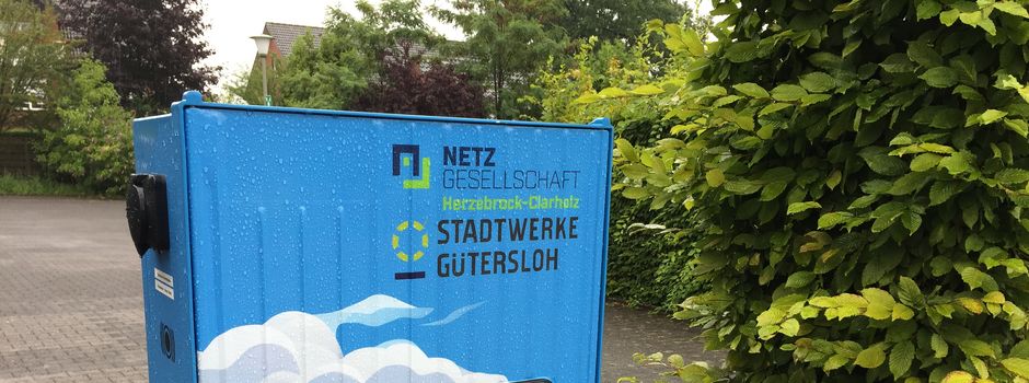 E-Ladesäule am Rathaus in Herzebrock außer Betrieb