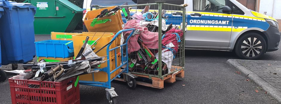 Axt, Schwerter, Pistolen: Wiesbaden vernichtet ganzes Waffenarsenal